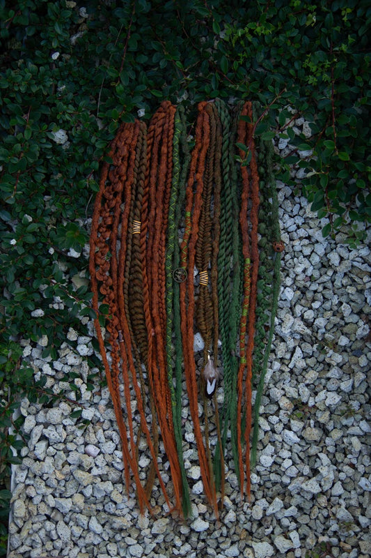 Clip-in set Clay Moss