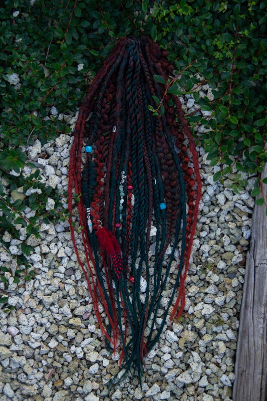 Clip-in set Emerald Wine