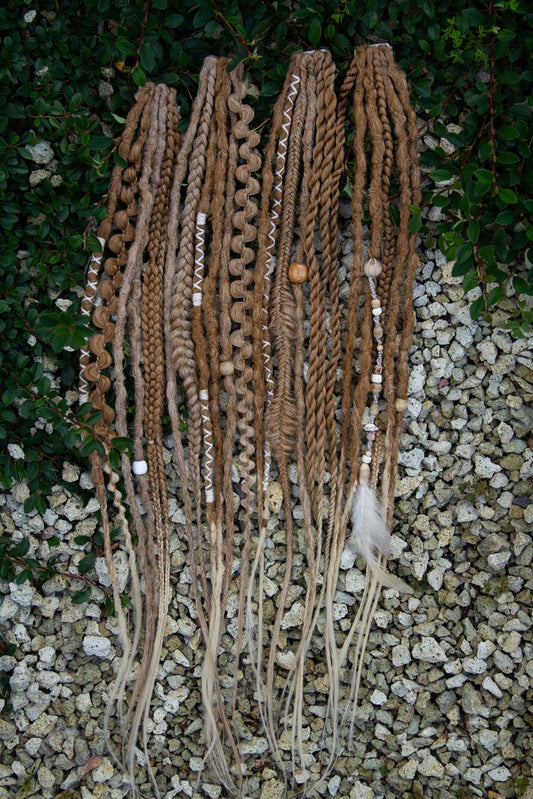 Clip-in set Cream Silk