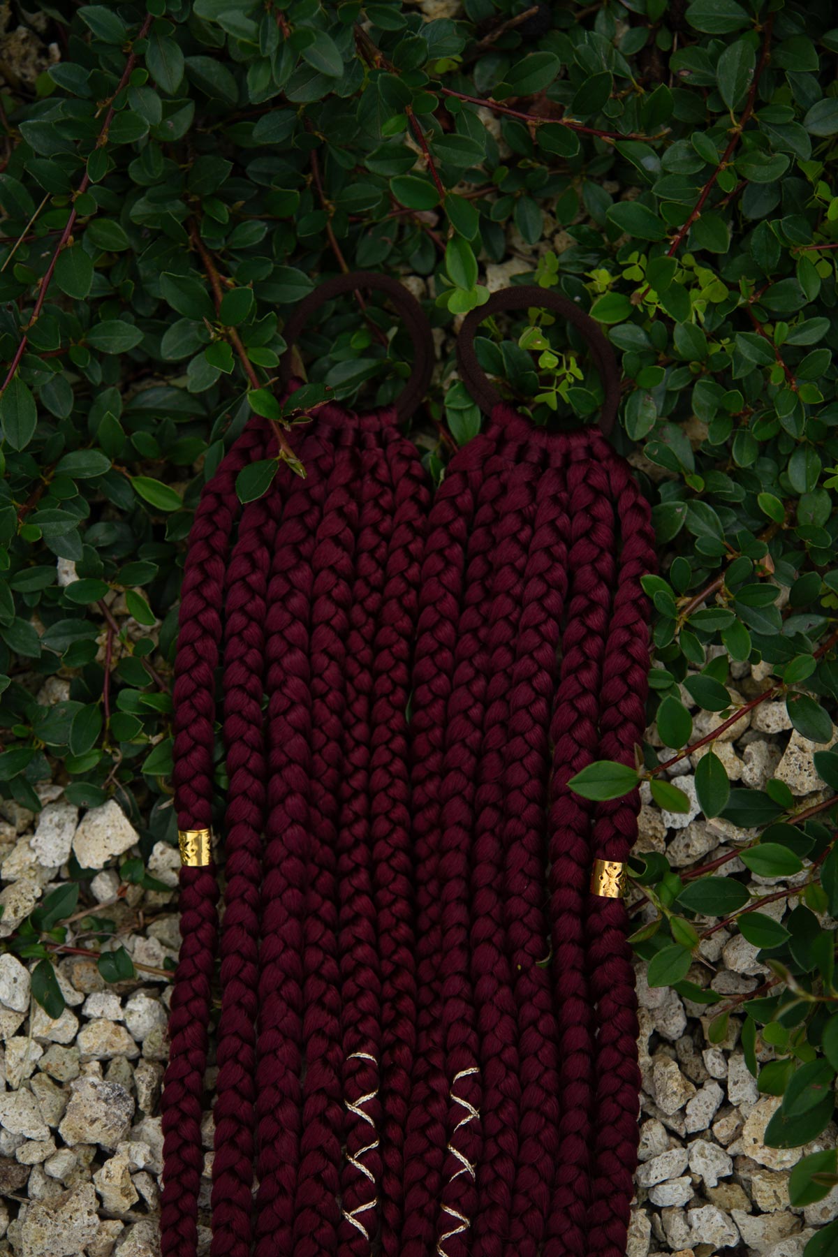 Pár na gumičke Burgundy