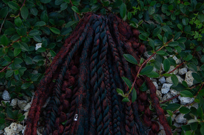 Clip-in set Emerald Wine