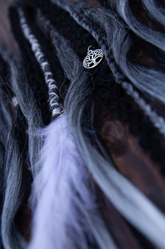 Clip-in set Coal Feather