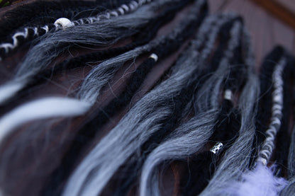 Clip-in set Coal Feather