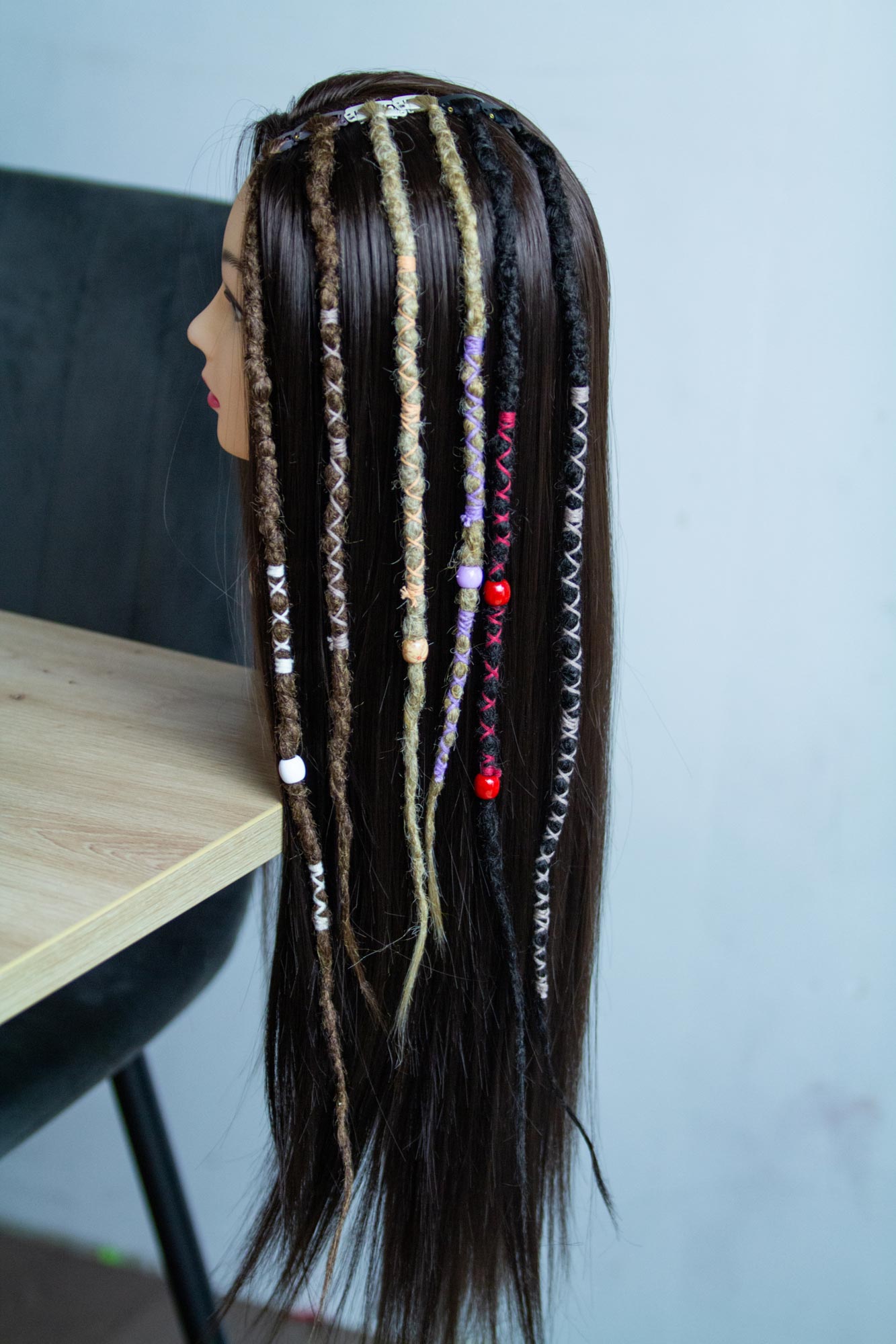 Single Clip dread zdobený