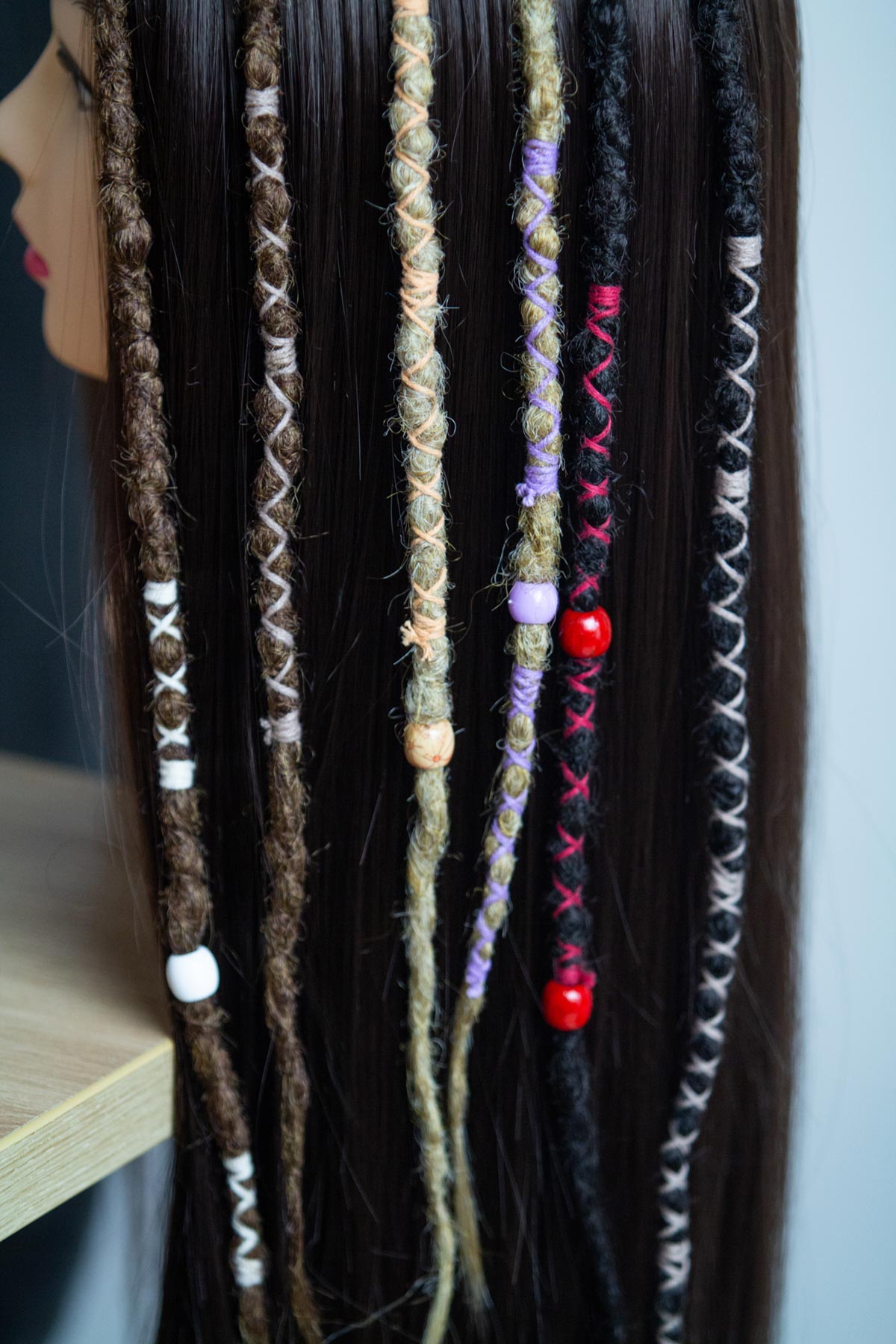 Single Clip dread zdobený