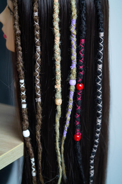 Single Clip dread zdobený