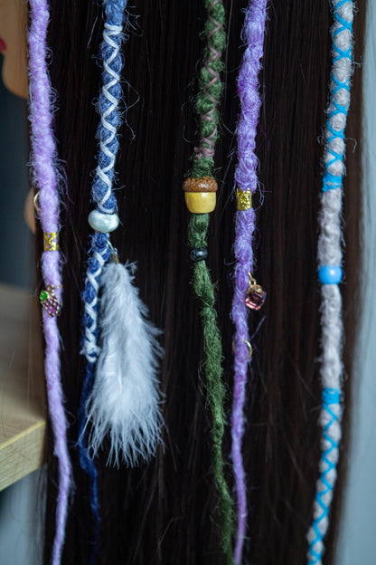 Single Clip dread zdobený